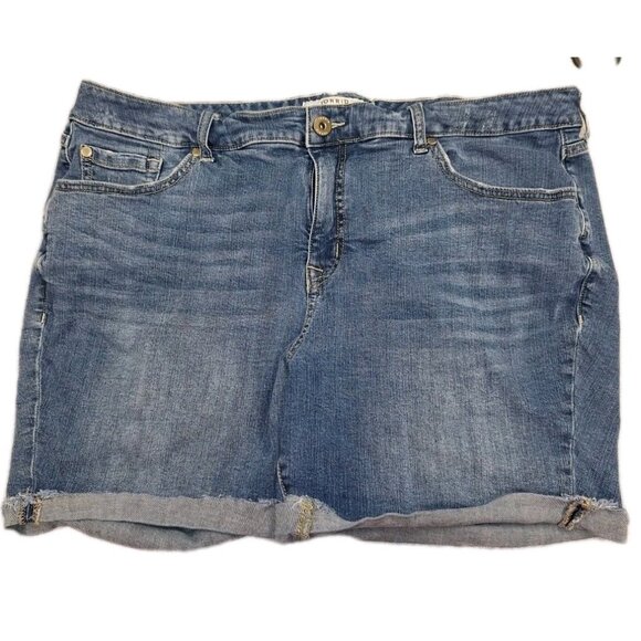 Torrid Women's Blue Size 20 Jean Shorts 40x2 - Picture 1 of 5